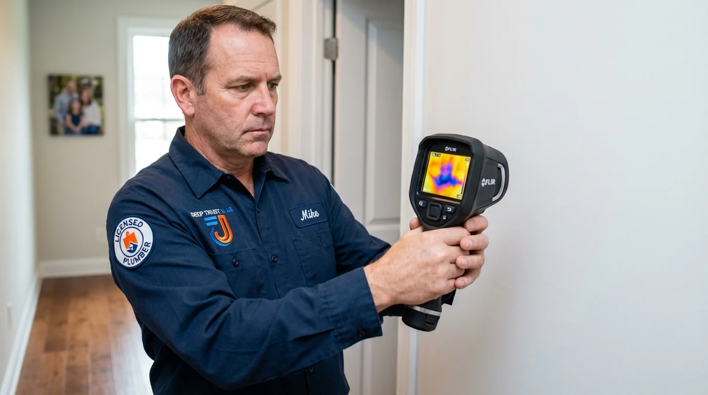 Thermal imaging leak detection by Johns Plumbing LLC in Ellicott City